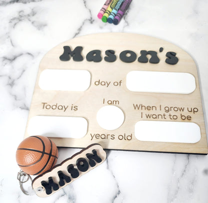 back to school sign with interchangeable name