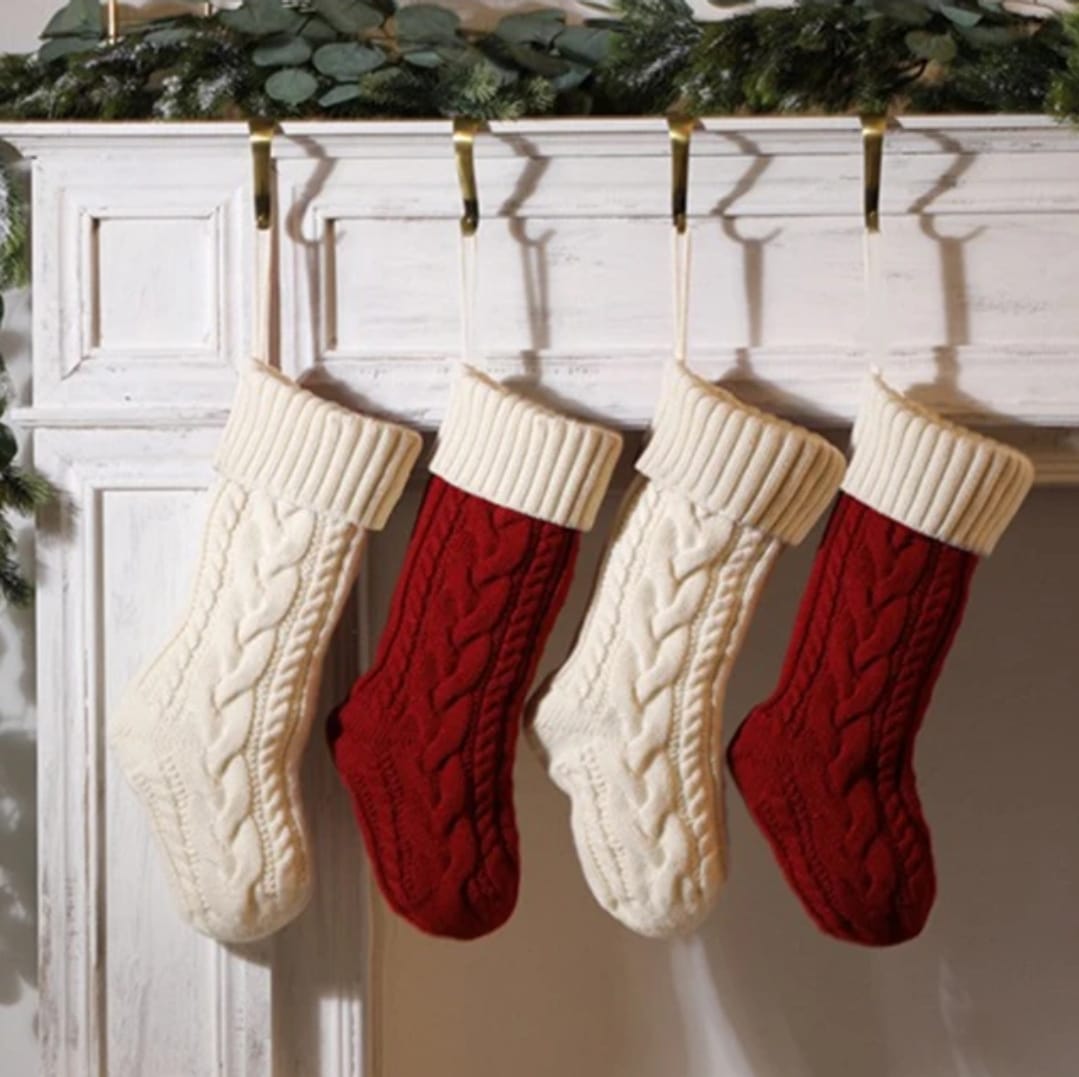 cable knit stockings