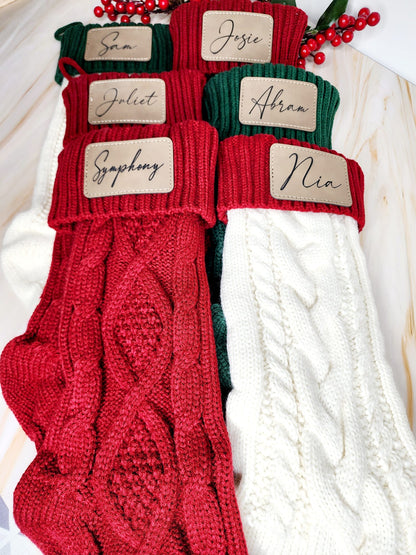 cable knit stockings