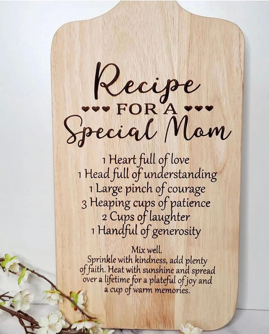 recipe for a special mom board