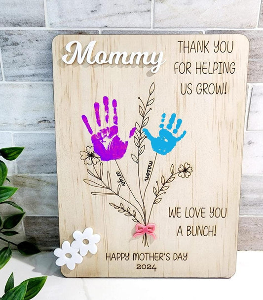 mother's day handprint sign