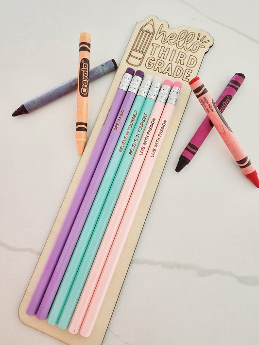 personalized pastel pencils