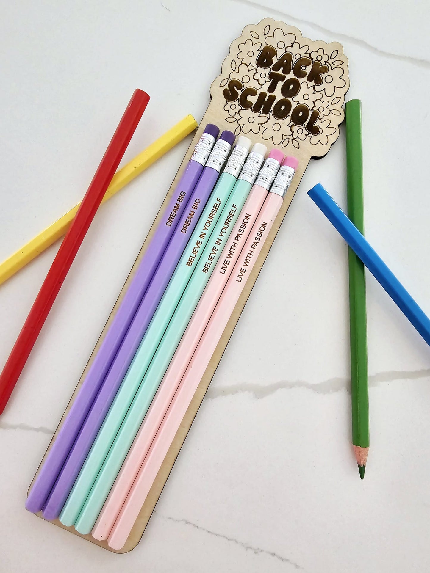 personalized pastel pencils